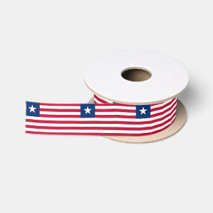 Ruban En Satin Drapeau du Libéria