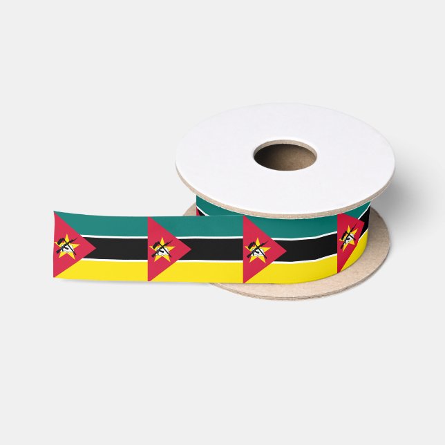 Ruban En Satin Drapeau du Mozambique (Bobine)