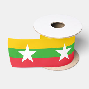 Ruban En Satin Drapeau du Myanmar