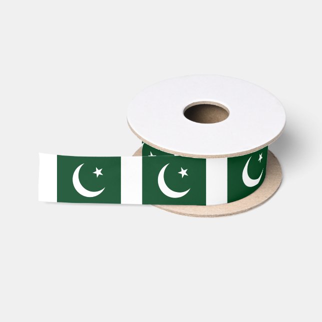 Ruban En Satin Drapeau du Pakistan (Bobine)