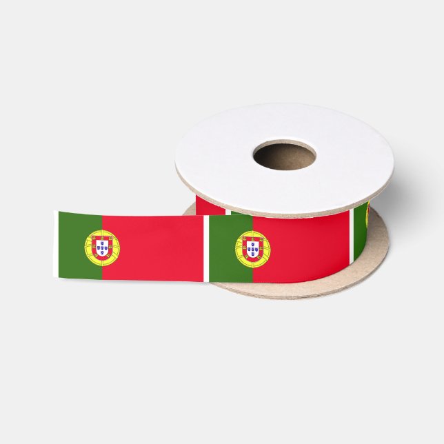 Ruban En Satin Drapeau du Portugal (Bobine)