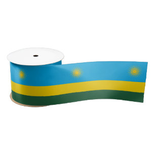 Ruban En Satin Drapeau du Rwanda