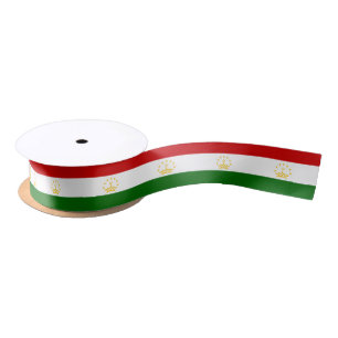 Ruban En Satin Drapeau du Tadjikistan