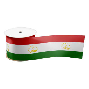 Ruban En Satin Drapeau du Tadjikistan