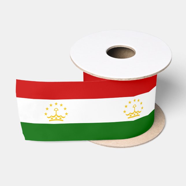 Ruban En Satin Drapeau du Tadjikistan (Bobine)