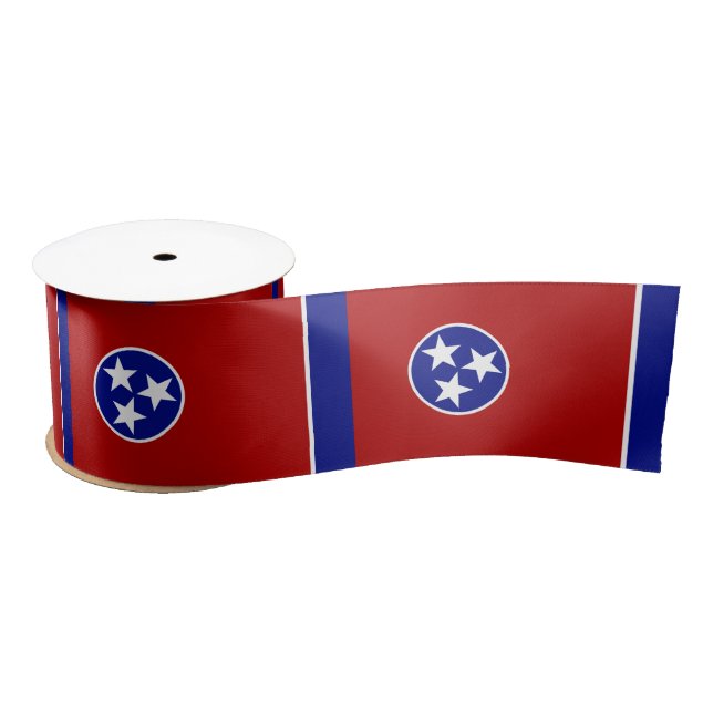 Ruban En Satin Drapeau du Tennessee (Bobine)