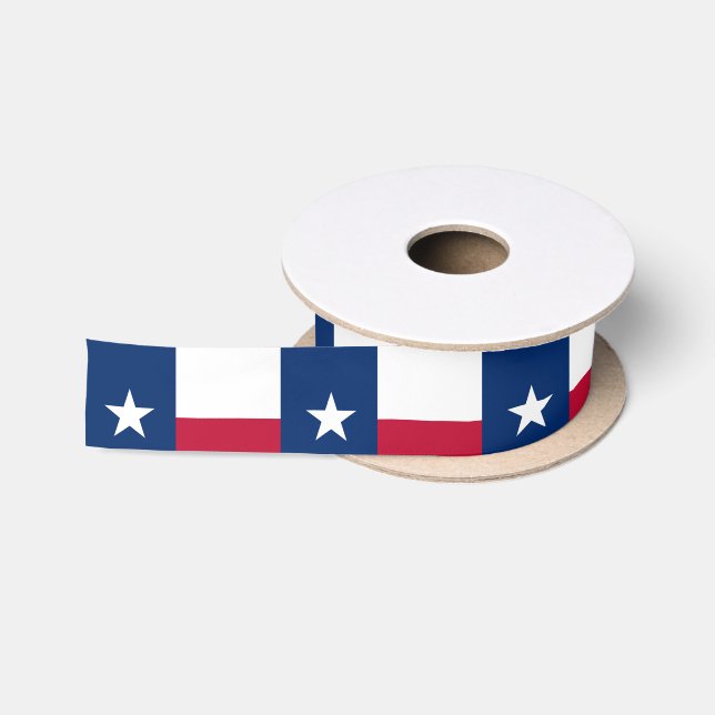 Ruban En Satin Drapeau du Texas (Bobine)