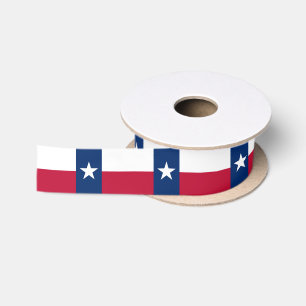 Ruban En Satin Drapeau du Texas, drapeau de l'État américain