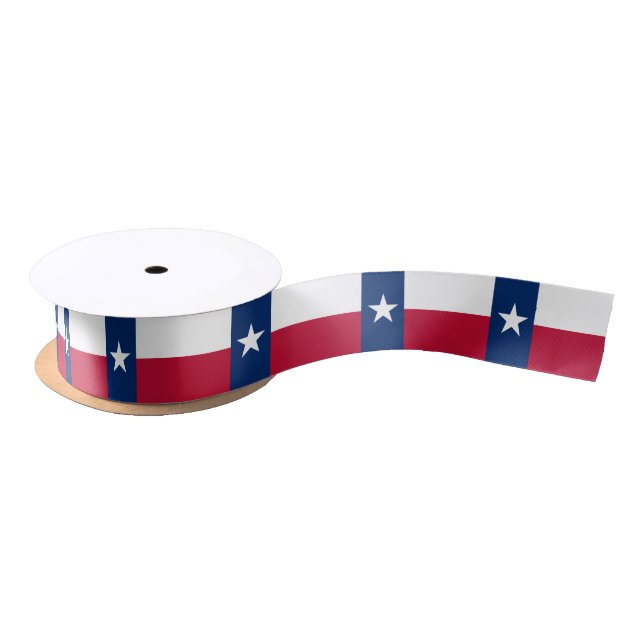 Ruban En Satin Drapeau du Texas, drapeau de l'État américain (Bobine)