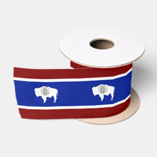 Ruban En Satin Drapeau du Wyoming