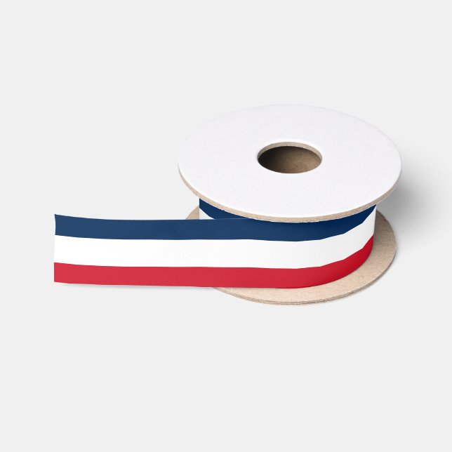 Ruban En Satin Drapeau français (Bobine)