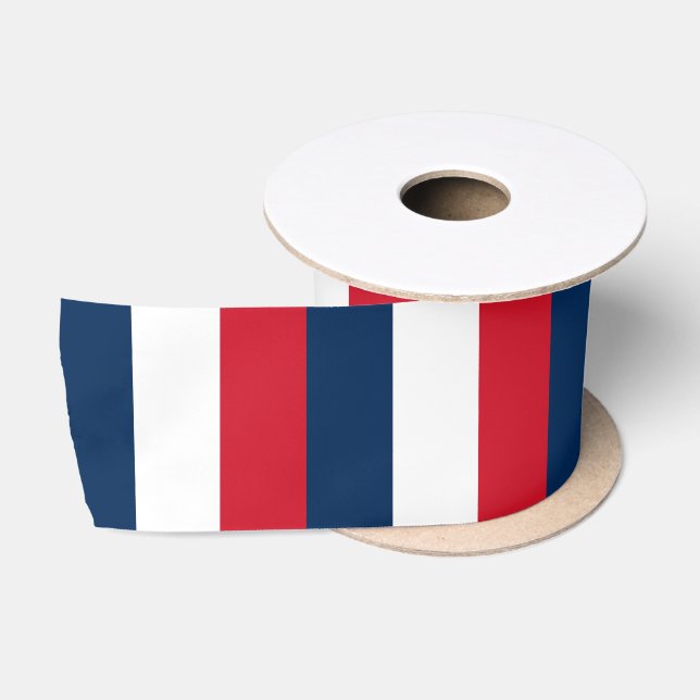 Ruban En Satin Drapeau français (Bobine)