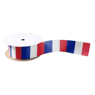 Ruban En Satin Drapeau français