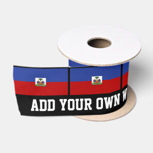 Ruban En Satin Drapeau haïtien