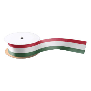 Ruban En Satin Drapeau Hongrie