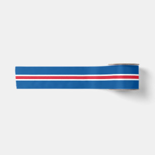 Ruban En Satin Drapeau islandais - ruban de satin