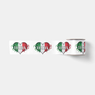 Ruban En Satin Drapeau italien Design Italia
