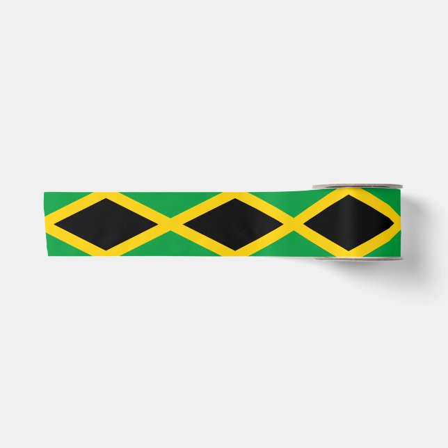 Ruban En Satin Drapeau jamaïcain (Devant)