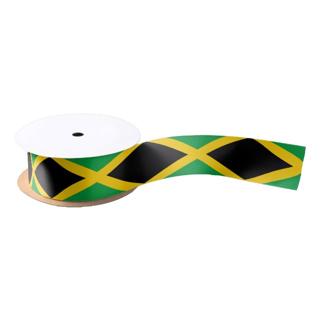 Ruban En Satin Drapeau jamaïcain (Bobine)