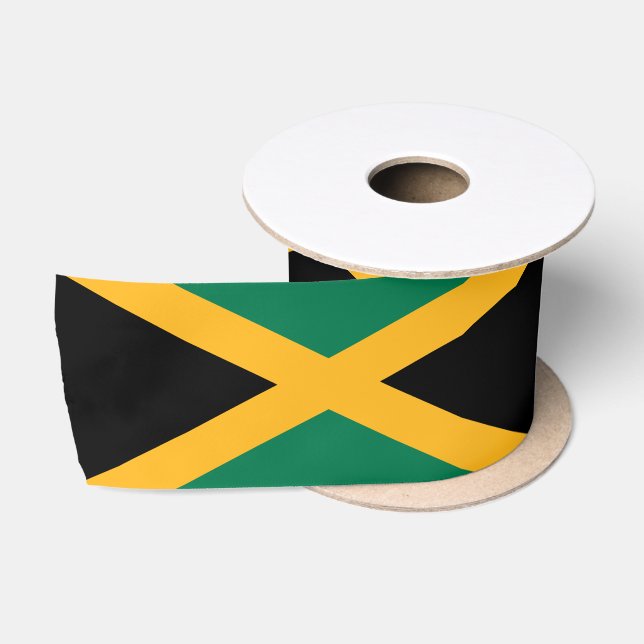 Ruban En Satin Drapeau Jamaïque (Bobine)