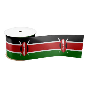Ruban En Satin Drapeau kényan (Kenya)