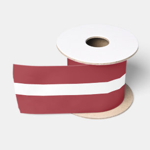 Ruban En Satin Drapeau letton (Lettonie)