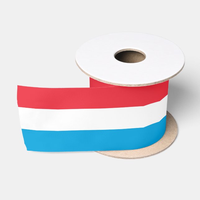 Ruban En Satin Drapeau Luxembourg (Bobine)
