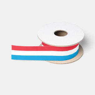 Ruban En Satin Drapeau Luxembourg