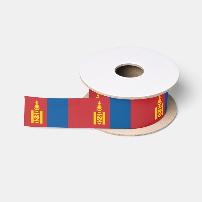 Ruban En Satin Drapeau mongol et voyages en Mongolie, vacances/sp (Bobine)