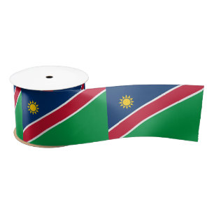 Ruban En Satin Drapeau Namibie