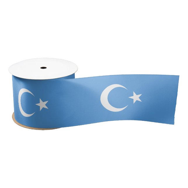 Ruban En Satin Drapeau ouïghour du Turkestan oriental (Uyghurista (Bobine)