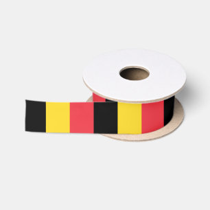 Ruban En Satin Drapeau patriotique belge