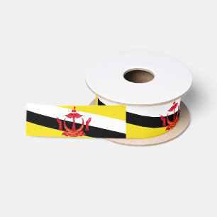 Ruban En Satin Drapeau patriotique de Brunei