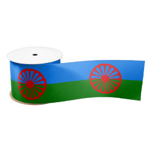 Ruban En Satin Drapeau romani