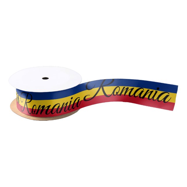Ruban En Satin Drapeau roumain & Voyage Roumanie, vacances / spor (Bobine)