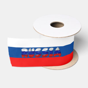 Ruban En Satin Drapeau russe