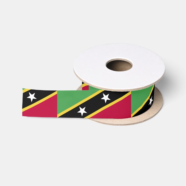 Ruban En Satin Drapeau Saint-Kitts-et-Nevis (Bobine)