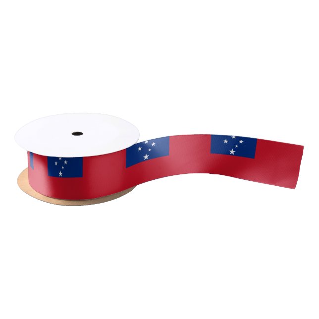 Ruban En Satin Drapeau Samoan & Voyage Samoa, vacances/sports (Bobine)