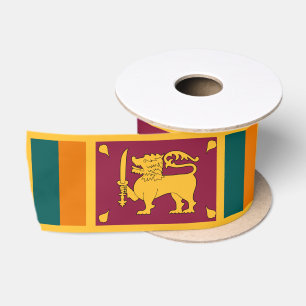 Ruban En Satin Drapeau Sri Lanka