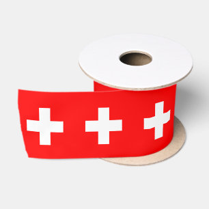 Ruban En Satin Drapeau Suisse Schweiz Suisse Europe