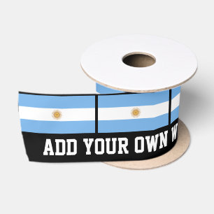 Ruban En Satin Drapeau traditionnel de l'Argentine