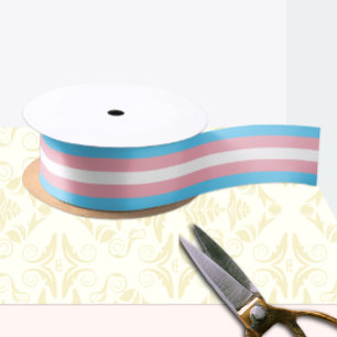 Ruban En Satin Drapeau transgenre et communauté de fierté /drapea