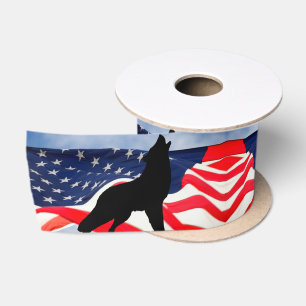 Ruban En Satin Drapeau Wolf