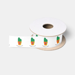 Ruban En Satin Drôle Coincé Sur Vous Cactus