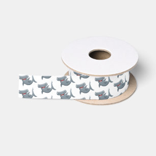 Ruban En Satin Drôle mignon requin marteau dessin animé