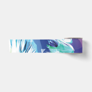 RUBAN EN SATIN EAU SPLASH