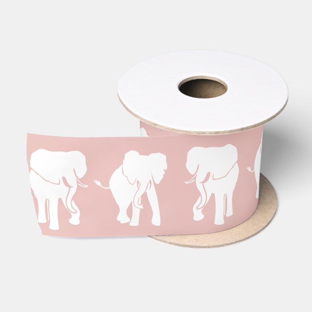 Ruban En Satin Échange de cadeaux d'éléphant blanc Jeu de Noël ro (Bobine)