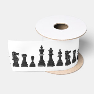 Ruban En Satin Échecs 3 pouces