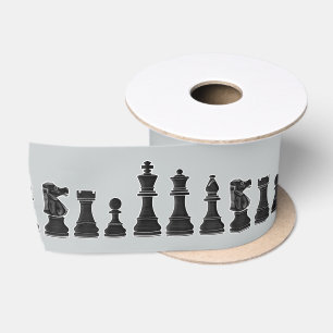 Ruban En Satin Échecs 3 pouces