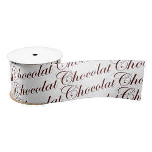 Ruban En Satin Écran de chocolat français au chocolat Ruban